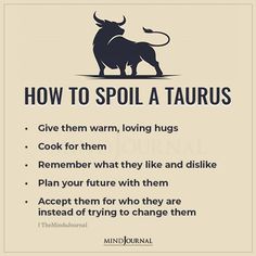 a poster with an image of a bull and the words how to spot a taurus