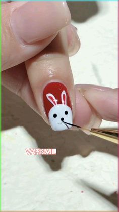 Nail Tech Nails, Peacock Nail Art, Tech Nails, Year Of Rabbit, Cartoon Nail Designs, Animal Nail Designs, Unicorn Nail Art, Easter Nail Art Designs, Pastel Nail Art