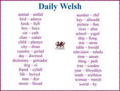 an image of daily english words