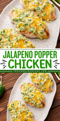 This Jalapeno Popper Chicken is one of a kind! This recipe is packed with flavor that is best for Labor Day party food ideas. This savory grilled chicken recipe is easy to prepare and will surely be your summer grilling favorites! Fast Easy Low Carb Dinner, Cheap Romantic Dinner Recipes, Grilled Chicken Breast Dinner Ideas, Chicken Jalapeno Poppers, Day Party Food Ideas, Chicken Jalapeno Popper, Flavorful Chicken Breast Recipes, Jalapeno Popper Chicken Recipe, Labor Day Party