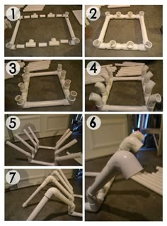 instructions to make an easy diy pipe frame