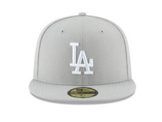 Los Angeles Dodgers Gray hat, gray visor, gray under visor, white LA logo 5950 fitted cap 59Fifty style hat Team head wear 100% polyester Official Product of the MLB La Dodgers Hat, Fitted Hats Men, Swag Hats, Dodger Hats, Shoe Palace, Fitted Baseball Caps, Retro Hats, Mens Hat, New Era Hats