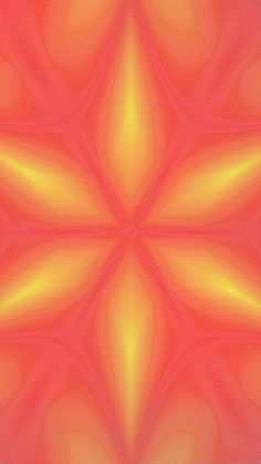 an orange and yellow abstract background with wavy lines in the shape of a flower or star