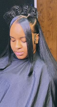 Throw Back Hairstyles Black Women, Straight Lacefront Hairstyles, Cute Black Wig Hairstyles, Tommie Lee Hairstyles, Left Eye Hairstyles, Quickweave Hairstyles Half Up Half Down, Bantu Knots Hairstyles Half Up Half Down, Bantu Knots Half Up Half Down, No Weave Hairstyles