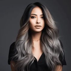 54 Stunning Silver Hair Color Ideas for This Year Pewter Hair Color, Hair Color Ideas For 2023, Color Trends 2023, Brighten Gray Hair, Silver Hair Color Ideas, Soft Brown Hair, Hair Color Options, Fashion Angels