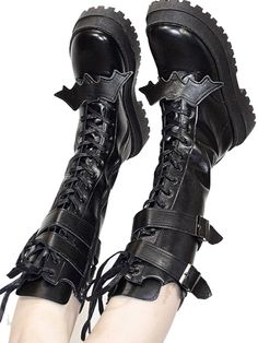 Fabric:PUShoes Details:Buckle Straps / Zip Closure at Sides Size 35 36 37 38 39 40 Foot Length 22.5 23 23.5 24 24.5 25 Ouji Shoes, Male Boots, Ouji Fashion, Gothic Boots, Black Butler Ciel, Fashion Things, Black Knight, Blackest Knight, Cross Charms