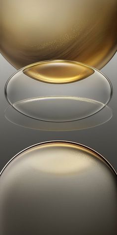 an abstract image of gold and silver circles