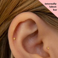 Piercing Ideas, Cute Star Earrings, Helix Piercing Stud, Pretty Ear Piercings, Tragus Stud, Labret Studs, Conch Earring, Dainty Studs, Tiny Star