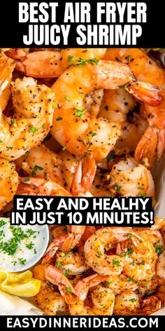 the best air fryer juicy shrimp in just 10 minutes