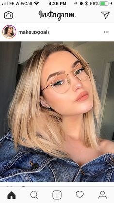 Glasses Frames For Girl, Glasses Women Fashion Eyeglasses, Cute Glasses Frames, Glasses Trends, Womens Glasses Frames, Hairstyles With Glasses