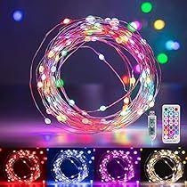 multicolored lights with remote control on dark background