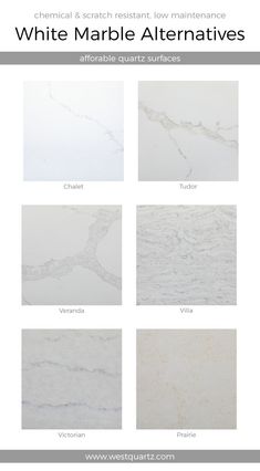 white marble tile with different types and colors