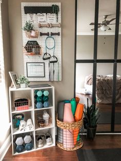 Home Workout Corner Transformation On A Budget Workout Corner, Ruang Gym, Hygiene Hacks, تصميم الطاولة, Workout Room Home, Gym Room At Home, Home Gym Decor, Home Gym Design, Dekorasi Kamar Tidur