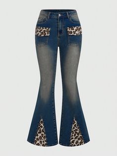 Vibe Board, Alt Clothes, Leopard Print Jeans, Leopard Print Pants, Vintage Leopard, Print Jeans, Jeans Y2k, Grunge Punk, Printed Jeans