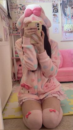 Puppycore Outfits, Cutecore Pjs, Kawaiikei Outfits, Cutecore Pajamas, Cute Core Outfit Kawaii, Gurokawaii Fashion, Cute Core Outfits, Jojifuku Aesthetic