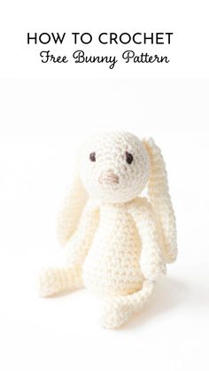 Free Crochet Long Ear Bunny Pattern Amigurumi Bunny Pattern, Crochet Pattern Bunny, Bunny Crochet Pattern, Ergonomic Crochet Hook, Crochet Bunny Pattern, Amigurumi Bunny, Bunny Crochet, Bunny Pattern, Crochet Pattern Amigurumi