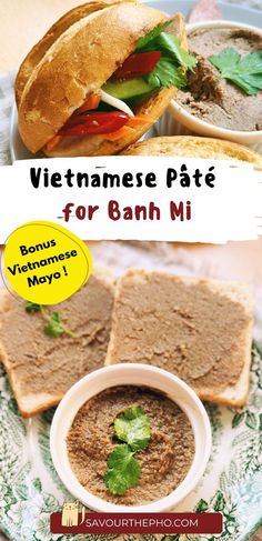 Vietnamese liver pâté for Banh Mi Sandwich Bahn Mi Pate Recipe, Pate Sandwich, Banh Mi Pate Recipe, Vietnamese Pate Recipe, Bahn Mi Sandwich Recipe, Bahn Mi Sandwich, Liver Pate Recipe