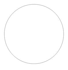 an empty circle is shown in the middle of this image, with no lines on it