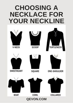 Necklace Styling 101: Wearing Necklaces for Different Necklines - Q Evon Dressing Table Ideas, Different Necklines, Crystal Wedding Dress, Style Hacks, Strapless Prom Dress