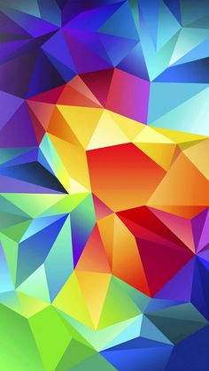 an abstract colorful background consisting of triangles