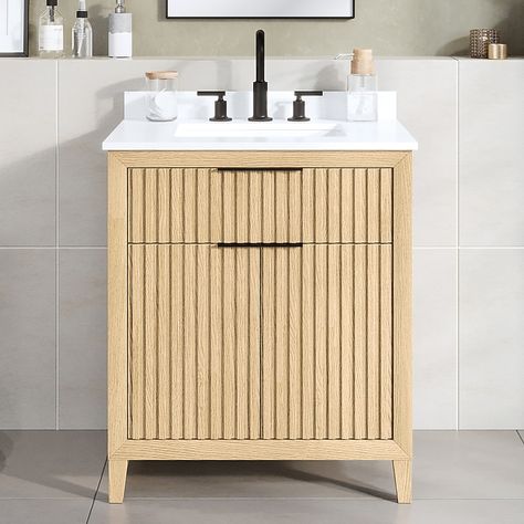 30" Bathroom Vanity, Powder Room Sinks And Vanities, Boho Bathroom Vanity, Half Bath Vanity, Kohler Vanity, Powder Room Vanities, 42 Inch Bathroom Vanity, Japandi Bathroom, Small Bathroom Inspiration