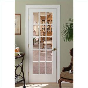 Divided Light single interior door...We put this door in between our two living rooms. Single Patio Door, French Door Interior, Single French Door, French Doors Bedroom, Garden Goals, Glass French Doors, Apt Ideas, French Doors Patio, Kitchen Patio