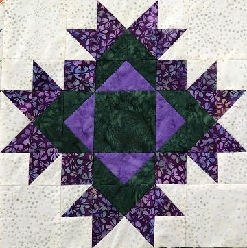 Stash-Bustin’ Scrappy Sampler – Block 1 – Ms P Designs USA Thistle Quilt Block, Thistle Quilt Pattern, Thistle Quilt, Rag Bag, Charm Square Quilt, Quilts Blocks, Block Quilts, Quilting Blocks, Quilt Square Patterns