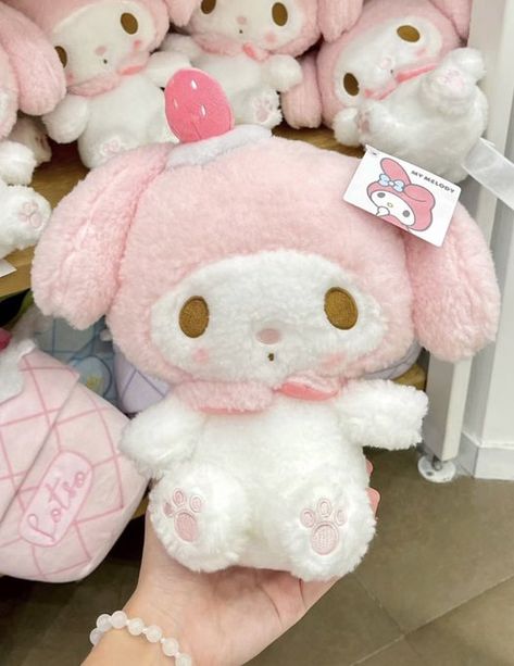 My Melody Aesthetic, Melody Plushie, Sanrio Plushies, I Need Her, Totoro Plush, Soft Pink Theme, Handmade Plushies, Kawaii Plushies, Pink Themes