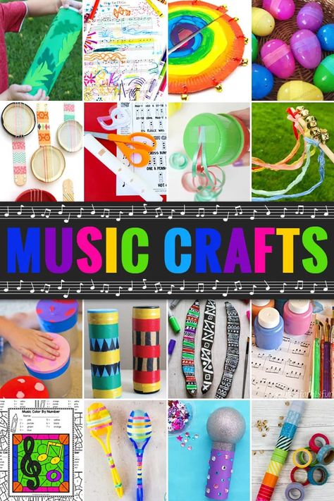 Music Theme Kindergarten, Make Musical Instruments Preschool, Preschool Crafts Music, Music Crafts Preschool Homemade Instruments, Music Enrichment For Kids, Preschool Music Instruments Diy, Preschool Music Instrument Craft, Drum Painting Preschool, Music Crafts Kindergarten