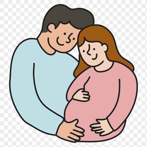 Parents Cartoon Images, Pregnancy Cartoon, Pregnant Cartoon, Woman Cartoon, Background Baby, Logo Quiz, Pregnancy Art, About Pregnancy, Baby Boy Scrapbook