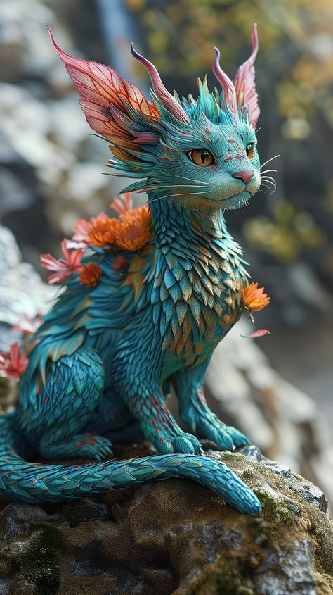 Tropical Fantasy Creatures, Fantasy Cute Creatures, Magical Animals Mythical Creatures, Hybrid Animals Fantasy Creatures, Fantasy Animals Magical Creatures, Mythical Pets, Mystic Animals, Fantasy Animal Art, Magical Creatures Mythology