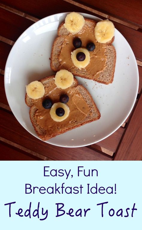 Get your kids giggling at breakfast with Teddy Bear Toast! Teddy Bear Toast, Bear Toast, Cooking With Toddlers, Bagel Breakfast Sandwich, Mini Chef, Feel Good Friday, Kids Healthy, Cooking Classes For Kids, Fun Kids Food