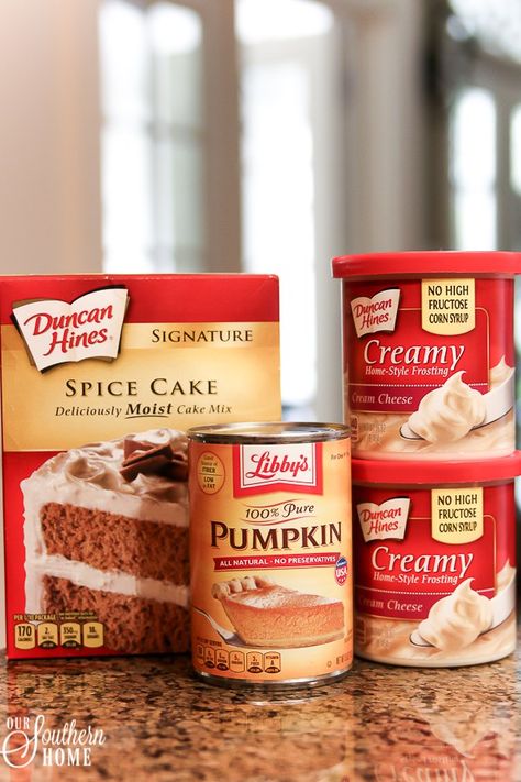 Semi-homemade mini PUMPKIN SPICE cupcakes are so easy when you start with a boxed cake mix! Pumpkin Cupcakes With Spice Cake Mix Easy, Pumpkin Cupcakes With Spice Cake, Boxed Pumpkin Cupcakes, Pumpkin Spice Box Cake, Pumpkin Spice Cake Cupcakes, Easy Pumpkin Spice Cupcakes, Pumpkins Spice Cupcakes, Pumpkin Cupcakes Made With Box Cake, Pumpkin Box Cake