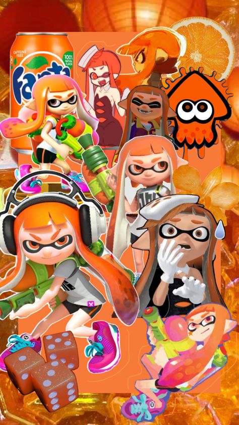 orange inkling girl Splatoon Orange, Inkling Girl, Squid Games, Splatoon, Orange, Drawings, Art