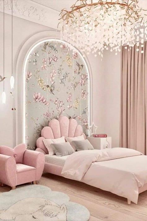 Luxury Kids Bedroom, Shared Girls Room, Girl Room Inspiration, Room Girl, Kids Bedroom Inspiration, Kids Interior Room, Girl Bedroom Designs, Indie Room, Girl Bedroom Decor