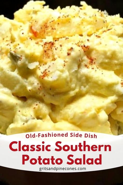 Indulge in the comforting flavors of the South with this irresistible potato salad recipe. Perfectly creamy and packed with a delightful blend of tangy mustard, crunchy celery, and savory spices, this dish is a must-have for any gathering. Whether you're hosting a summer barbecue or a cozy family dinner, this Southern-style potato salad will be the star of your table. Easy to make and even easier to enjoy, it's a classic side dish that brings a touch of Southern charm to every bite. Fried Potatoes And Sausage, Easy Fried Potatoes, Smoked Polish Sausage, Potatoes And Sausage, Southern Style Potato Salad, Southern Potato Salad, Classic Potato Salad, Polish Sausage, Potatoes Onions