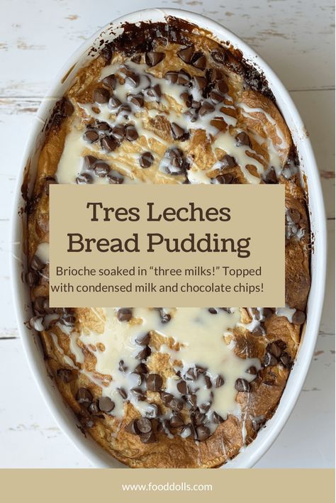 Bread Pudding Dessert Recipes, Bread Pudding Chocolate Chip, Tres Leches Bread Pudding Recipes, Bread Pudding Variations, Bread Pudding Recipe Easy With Condensed Milk, German Bread Pudding, 4 Rivers Bread Pudding Recipe, Individual Sweet Treats, Coquito Bread Pudding