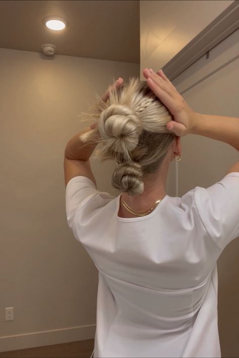 Clinical Hairstyles, Slick Backs, Braided Buns, Fun Hairstyles, Casual Braids, Work Hair, Hairstyle Inspo, Hair Things, Hair Techniques