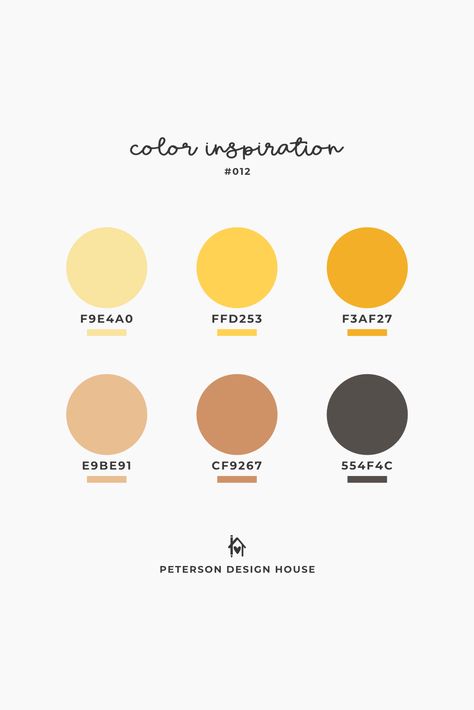 Color Palette No. 12 Canva Yellow Color Palette, Yellow And Neutral Color Palette, Mustard Yellow Color Scheme, Bee Colour Palette, Bee Color Pallete, Yellow Brand Color Palette, Muted Yellow Color Palette, Bee Color Palette, Honey Color Palette