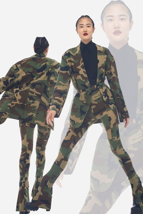 Japan Branding, Army Look, 2022 Fashion Show, Lux Fashion, Camouflage Outfits, Catwalk Collection, Attract Men, Autumn 2022, Military Outfit