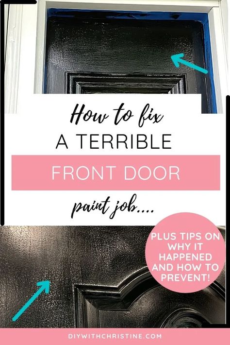 Paint Steel Front Door, Repainting Metal Front Door, Paint Front Door Black Diy, Repainting Front Door Diy, Painting Metal Front Door Diy, How To Repaint Front Door, Painting A Steel Entry Door, How To Paint An Exterior Door, Chalk Paint Front Door