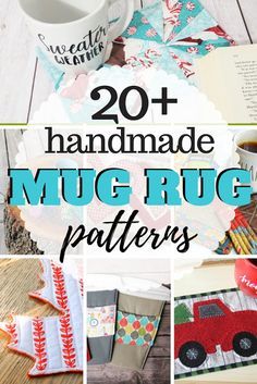 20+ Mug Rug and Coaster Sewing Patterns | Sew Simple Home Free Mug Rug Patterns, Free Mug Rug, Coaster Sewing, Mug Rug Tutorial, Christmas Mug Rugs, Cup Cozies, Quilted Coasters, Mug Rug Patterns, Sew Simple