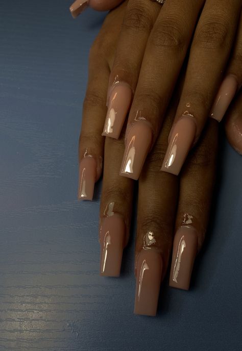 Nude Square Acrylic Nails, Nails Neutral, Clear Acrylic Nails, Exotic Nails, Long Square Acrylic Nails, Square Acrylic Nails, Girls Nails, Dream Nails, Fire Nails