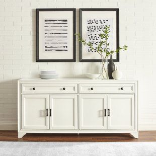 Large Cabinets, White Sideboard, Modern Farmhouse Design, Wooden Sideboard, Large Cabinet, Record Storage, Buffet Cabinet, Sideboard Cabinet, Menu Furniture