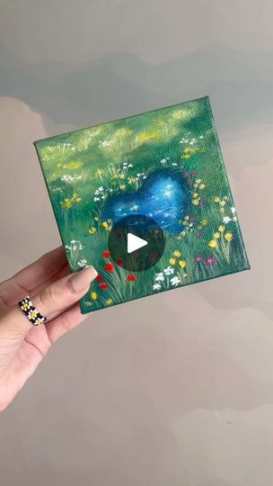 2.3M views · 204K reactions | Have you ever seen a heart pond before? 💙🌿🌷 #acrylicpainting #shellyclouds | Shelly Clouds | anggwells · Original audio Pond Painting Acrylic, Shelly Clouds, Painting With Flowers, Pond Painting, Lake Painting, Water Pond, Have You Ever, A Heart, Heart Shape