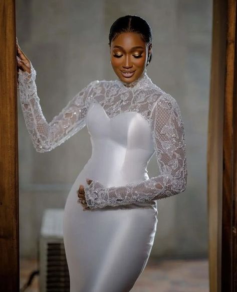 Civil Wedding Dresses Courts, Civil Dress, Latest Wedding Gowns, Welcome To Class, African Bridal Dress, Plus Wedding Dresses, Simple Makeup Tips, Court Wedding, Civil Wedding Dresses