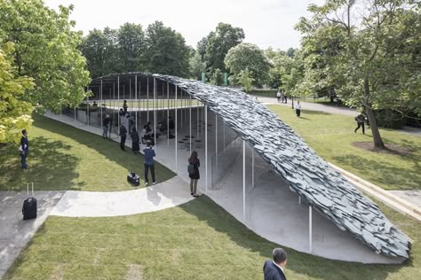 First Look at the 2019 Serpentine Pavilion Pavilion Wedding Decorations, Stone Pavilion, Serpentine Pavillion, Serpentine Gallery Pavilion, Water Pavilion, Serpentine Pavilion, Timber Frame Pavilion, Pavilion Ideas, Junya Ishigami