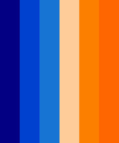 Blue And Orange Color Scheme, Blue Pallet, Blue Color Pallet, Blue Pallets, Logo Design Ideas Business, Navy Color Palette, Orange Color Scheme, Business Logo Ideas, Orange Palette