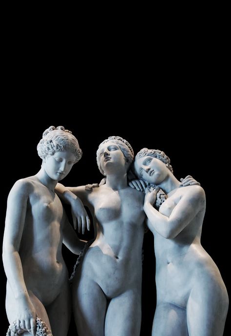 The Three Graces (by 261066) Edited by JohnnyBravo20 Jenny Saville, Art Statues, Princess Anastasia, Le Louvre, Trans Art, Classic Sculpture, Angel Sculpture, Edouard Manet, Greek Sculpture