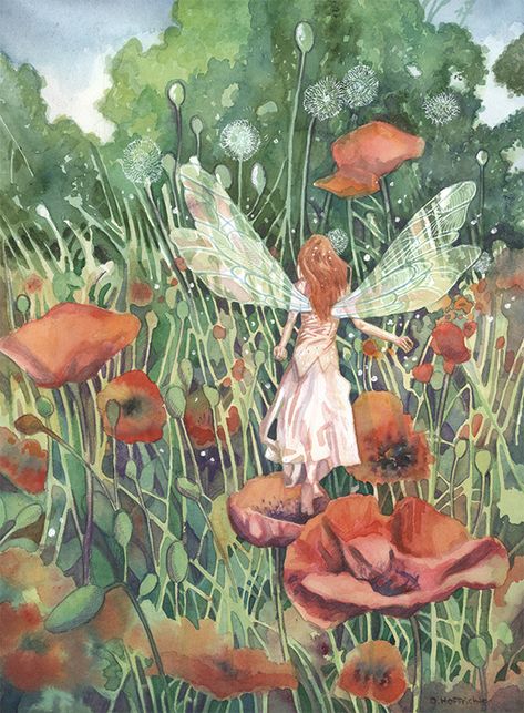 Fae Art, Faery Art, Fairy Paintings, Fairy Illustration, Fairy Pictures, Fairy Artwork, Image 3d, Illustration Ideas, Fairytale Illustration